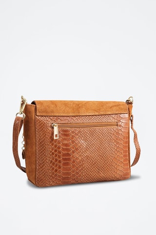 Sac bandoulière en nubuck Acil - Marron