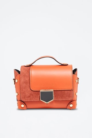 Sac bandoulière en cuir Nan - Orange