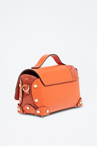 Sac bandoulière en cuir Nan - Orange