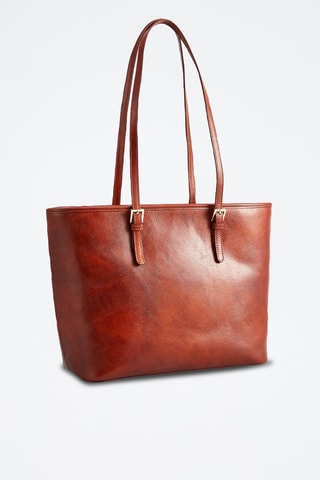 Cabas en cuir Jesy - Marron