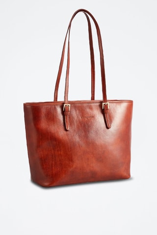 Cabas en cuir Jesy - Marron