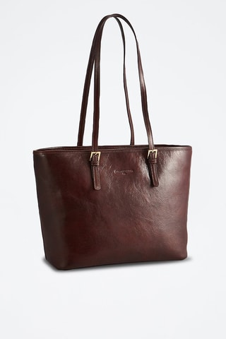 Cabas en cuir Jesy - Marron