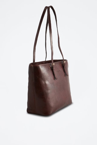 Cabas en cuir Jesy - Marron