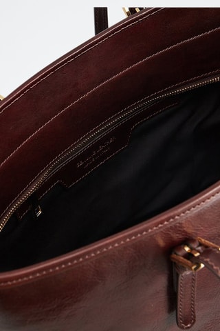Cabas en cuir Jesy - Marron