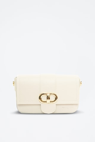 Sac bandoulière en cuir Aria - Blanc