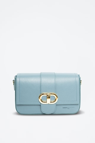 Sac bandoulière en cuir Aria - Ciel