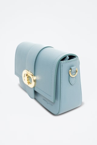 Sac bandoulière en cuir Aria - Ciel
