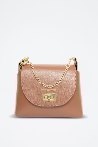 Sac bandoulière en cuir Zia - Marron