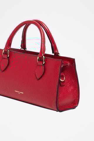 Sac à main en cuir Alexine - Bordeaux