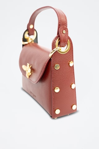 Sac à main en cuir Noemi - Bordeaux