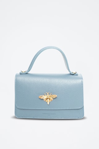 Sac bandoulière en cuir Lily  - Ciel