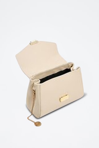 Sac bandoulière en cuir Enza - Nude