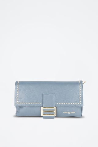 Sac bandoulière en cuir Lipa - Ciel