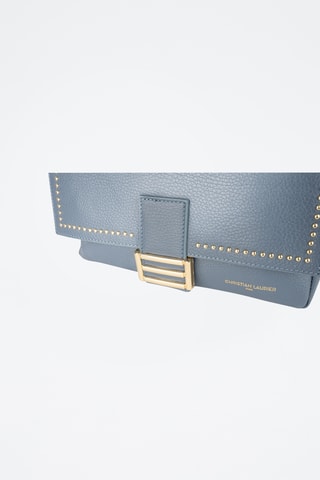 Sac bandoulière en cuir Lipa - Ciel
