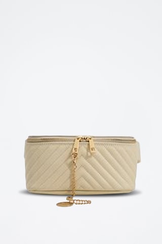 Sac banane en cuir Manel - Beige