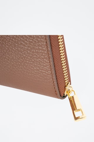 Portefeuille en cuir Jaida - Marron