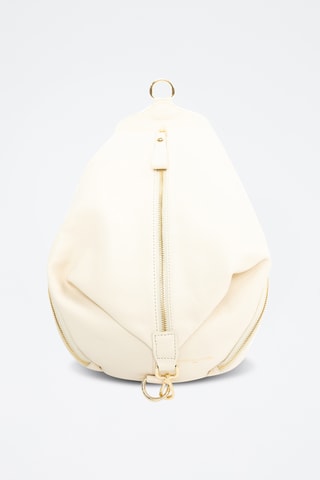 Sac à dos en cuir Racha - Blanc
