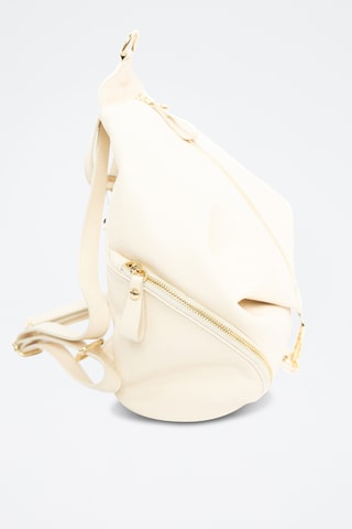 Sac à dos en cuir Racha - Blanc