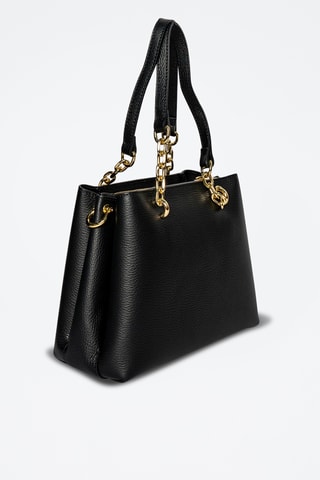 Sac porté épaule en cuir Alya - Noir
