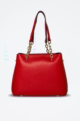 Sac porté épaule en cuir Alya - Rouge