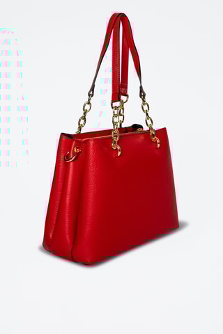 Sac porté épaule en cuir Alya - Rouge