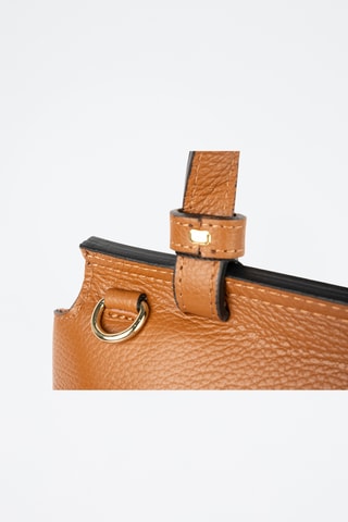 Sac bandoulière en cuir Ciara - Camel