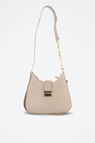 Sac bandoulière en cuir Hely  - Taupe