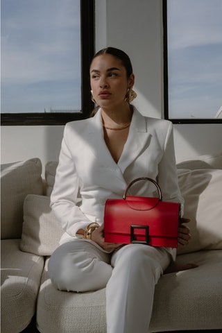 Sac à main en cuir Milo - Rouge