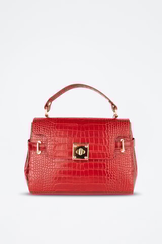 Sac à main en cuir Swan - Rouge