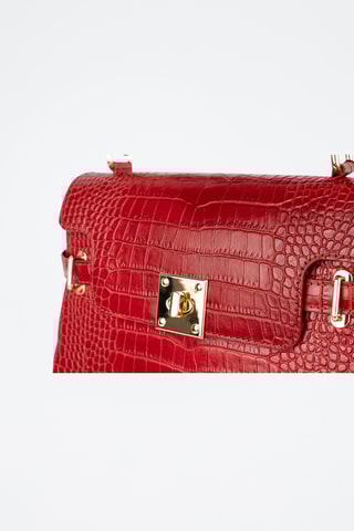 Sac à main en cuir Swan - Rouge