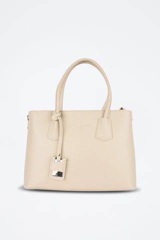 Sac à main en cuir Pia - Blanc