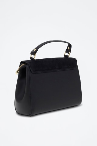 Sac bandoulière en cuir Selya - Noir