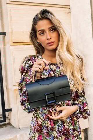 Sac à main en cuir Milo - Noir