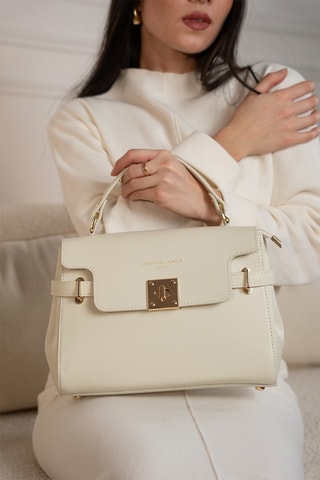 Sac à main en cuir Swang - Blanc