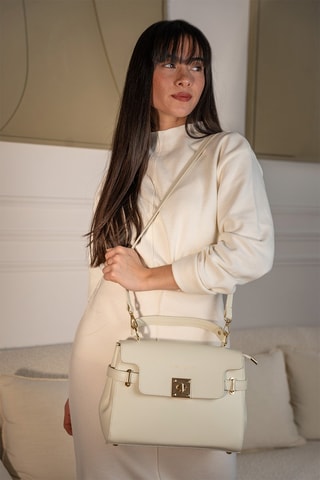 Sac à main en cuir Swang - Blanc