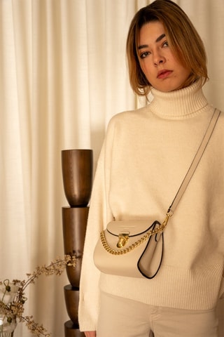Sac à main en cuir Chelsea - Blanc