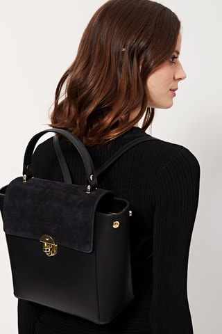 Sac à dos en cuir Arizona - Noir