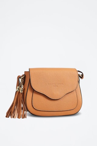 Sac bandoulière en cuir Ina - Marron