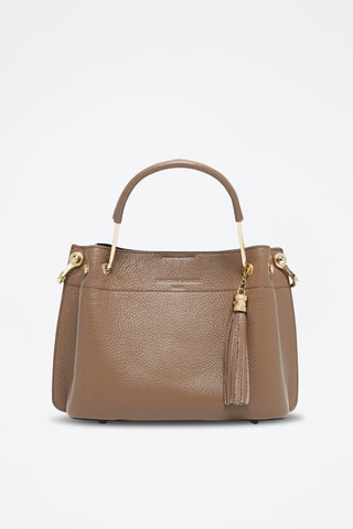 Sac à main en cuir Lamy - Gris
