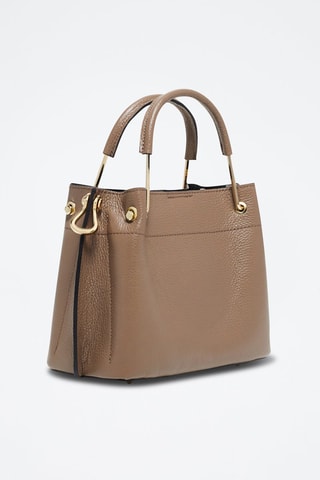 Sac à main en cuir Lamy - Gris