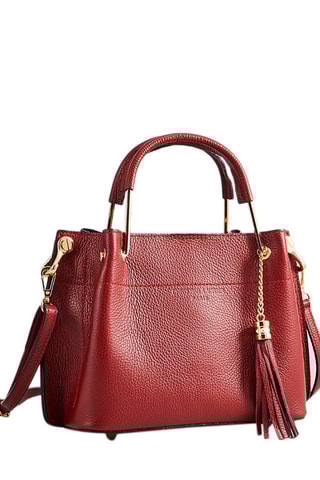 Sac à main en cuir Lamy - Rouge