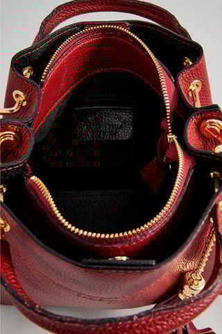 Sac à main en cuir Lamy - Rouge