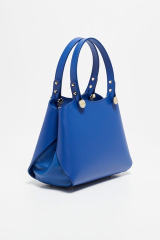 Sac à main en cuir Kiara - Bleu