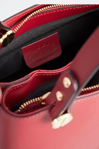 Sac à main en cuir Kiara - Rouge