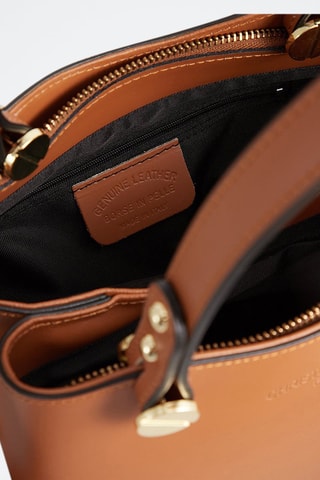 Sac à main en cuir Kiara - Marron