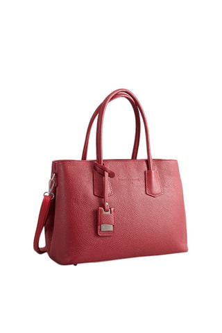 Sac à main en cuir Pia - Rouge