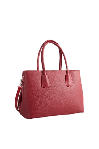 Sac à main en cuir Pia - Rouge