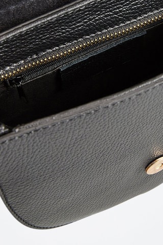 Sac porté épaule en nubuck Lexa - Noir