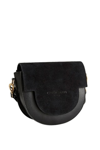 Sac porté épaule en nubuck Lexa - Noir