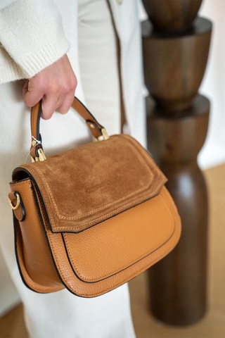 Sac à main en cuir Lali - Marron